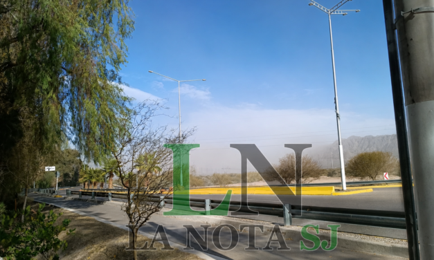 Comenzaron a sentirse las primeras ráfagas de viento en Ullum y Zonda
