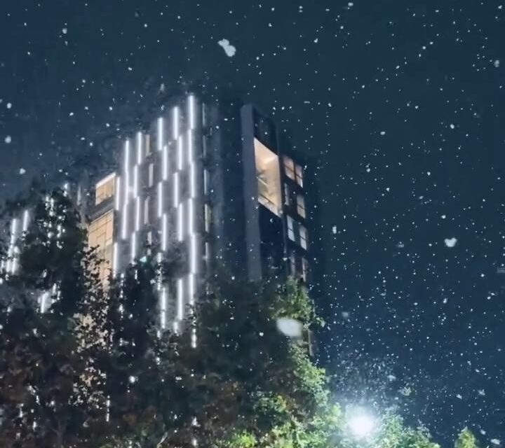 Agua nieve en el Gran San Juan: los primeros copos sorprendieron a vecinos (video)