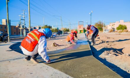 Rivadavia suma nuevos espacios verdes con la construcción de cuatro plazas en Del Bono Green