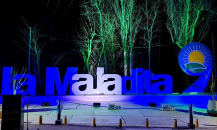 9 de Julio inauguró el portal de ingreso a La Majadita y sumó 84 luminarias LED