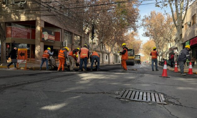 El centro sigue cambiando: avanzan las obras de pavimentación en nuevas calles