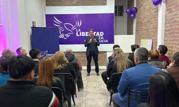 Peluc inauguró una nueva sede libertaria en Santa Lucía