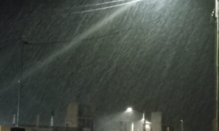 La ola polar golpea Barreal: comenzó a caer agua nieve y activaron la asistencia (vídeo)