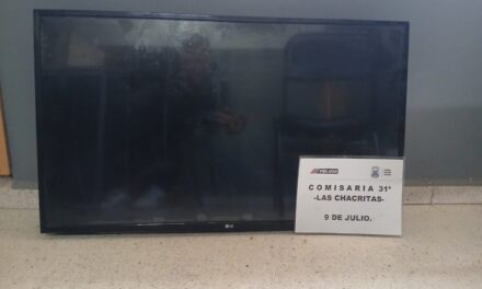 9 de Julio: Escondieron un televisor robado entre las malezas, pero la Policía lo encontró