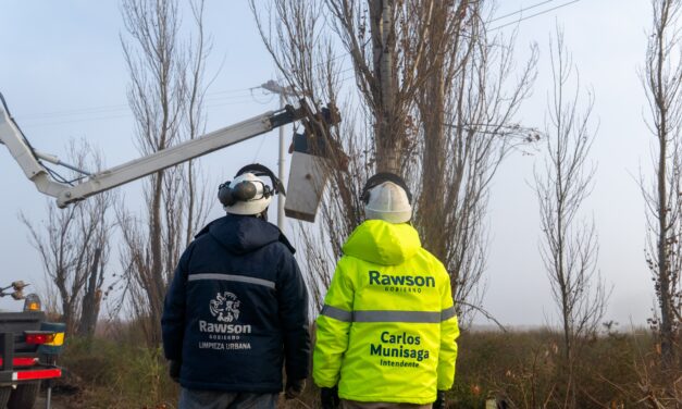 Rawson intensificó los operativos de limpieza y mantenimiento en Médano de Oro