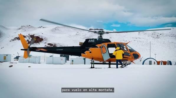 Veladero comenzó con traslados aéreos preventivos por el temporal en alta montaña
