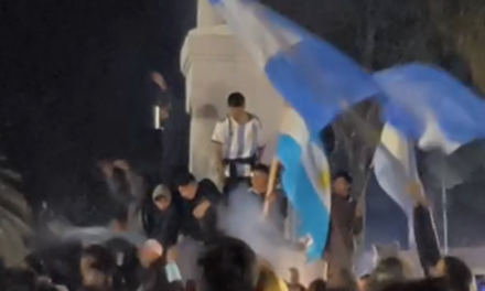 Jáchal celebra en las calles el triunfo argentino