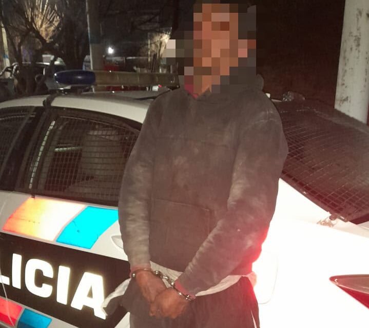 Lo vieron en la calle, intentó deshacerse de un revólver y terminó detenido