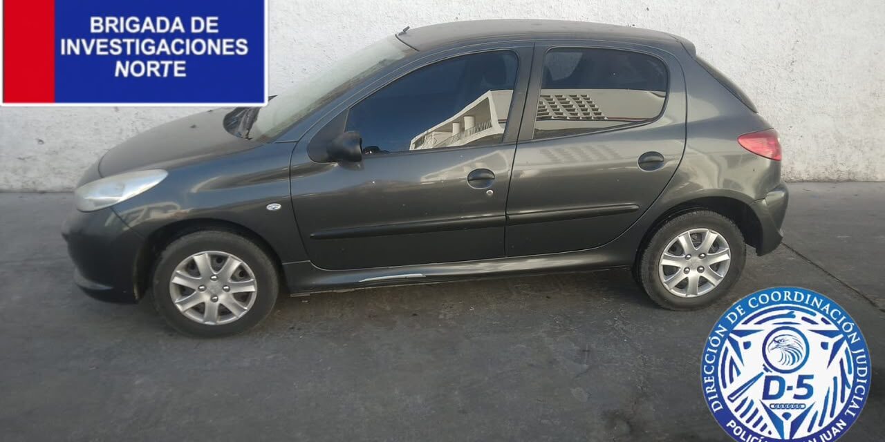 Hallaron en Capital un Peugeot robado en Mendoza y secuestrado por una causa de robo calificado