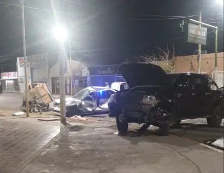 Violento choque en Rawson: tres personas resultaron heridas y una quedó inconsciente