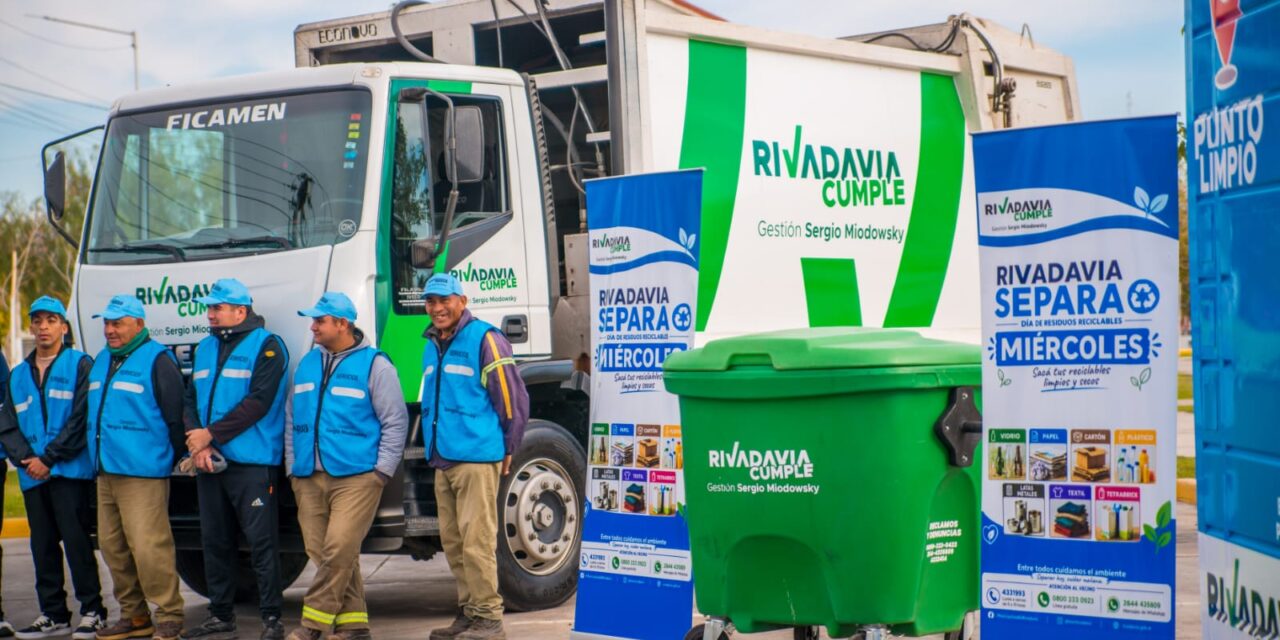 Rivadavia ya recuperó 47 toneladas de residuos reciclables en poco más de un mes