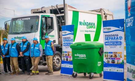 Rivadavia ya recuperó 47 toneladas de residuos reciclables en poco más de un mes