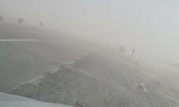 El viento Zonda reduce la visibilidad en la Ruta 40 Norte y piden extremar las precauciones
