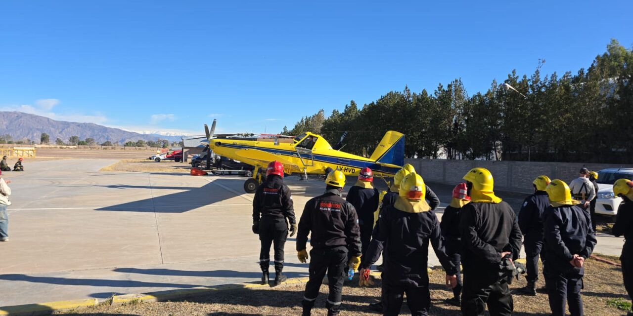 Capacitaron a brigadistas y bomberos sanjuaninos para reforzar el combate de incendios forestales