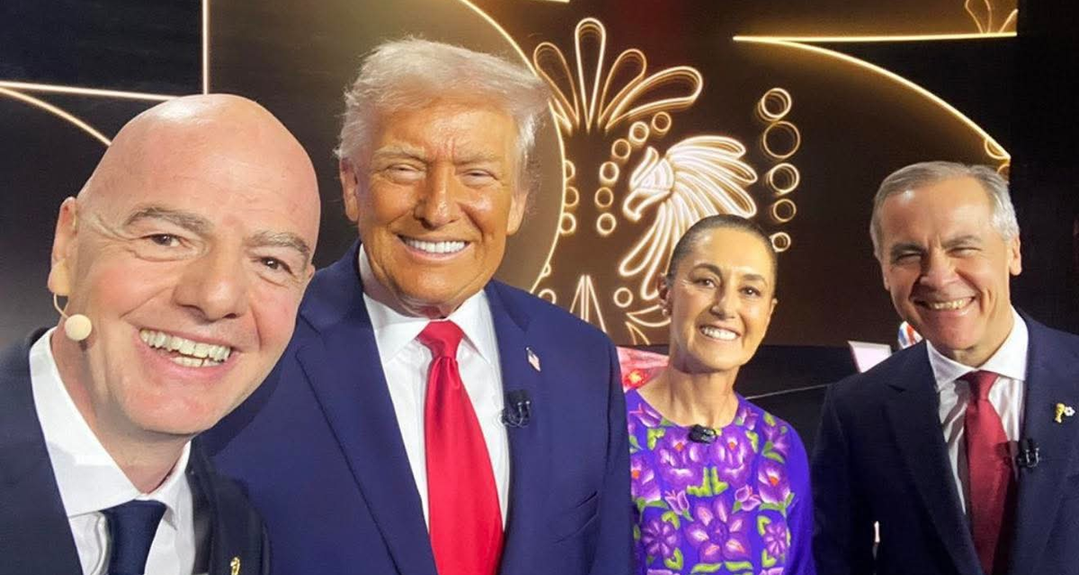 Donald Trump invitó a Claudia Sheinbaum y al primer ministro de Canadá a la final del Mundial 2026, en la previa del T-MEC
