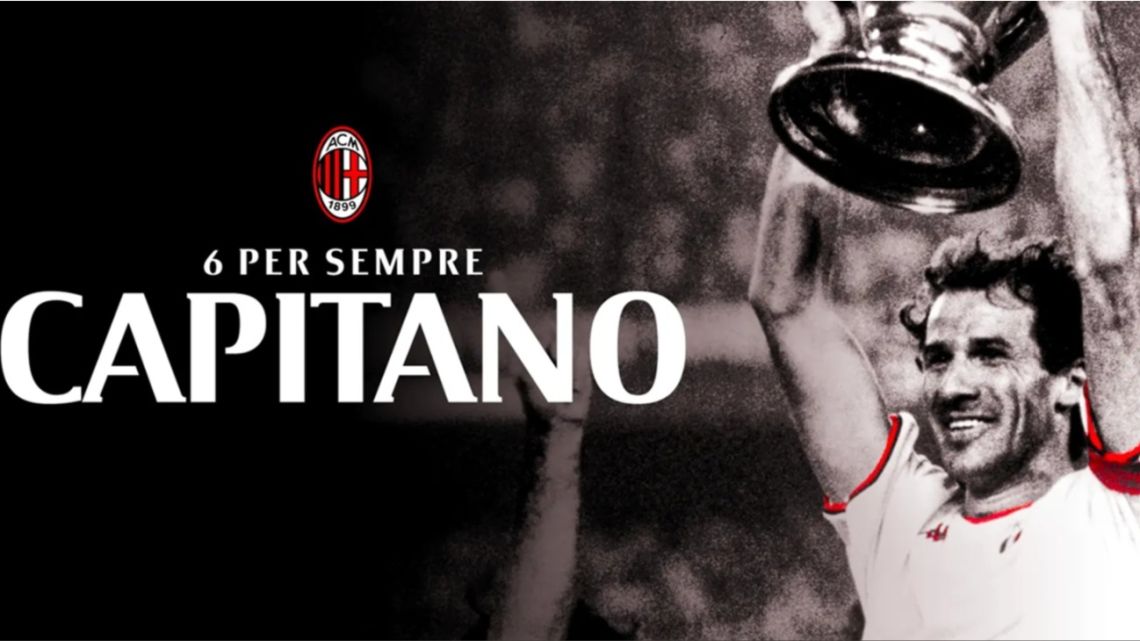 Milan homenajea a Baresi: “El rossonero del Siglo en gloria eterna”
