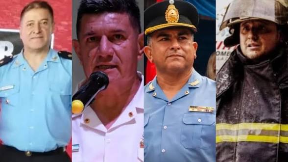 Con profundo pesar, la Policía despidió a cuatro de sus hombres caídos en la tragedia aérea