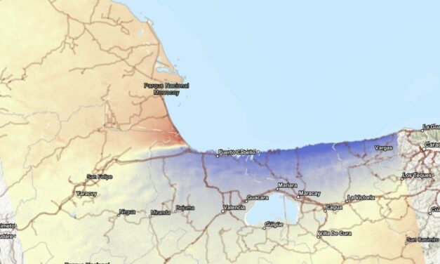 La NASA mostró un mapa con los desplazamientos de la superficie terrestre en Venezuela