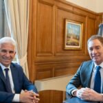 Diego Santilli recibió a Claudio Poggi con la eliminación de las PASO y la reforma del BCRA en agenda