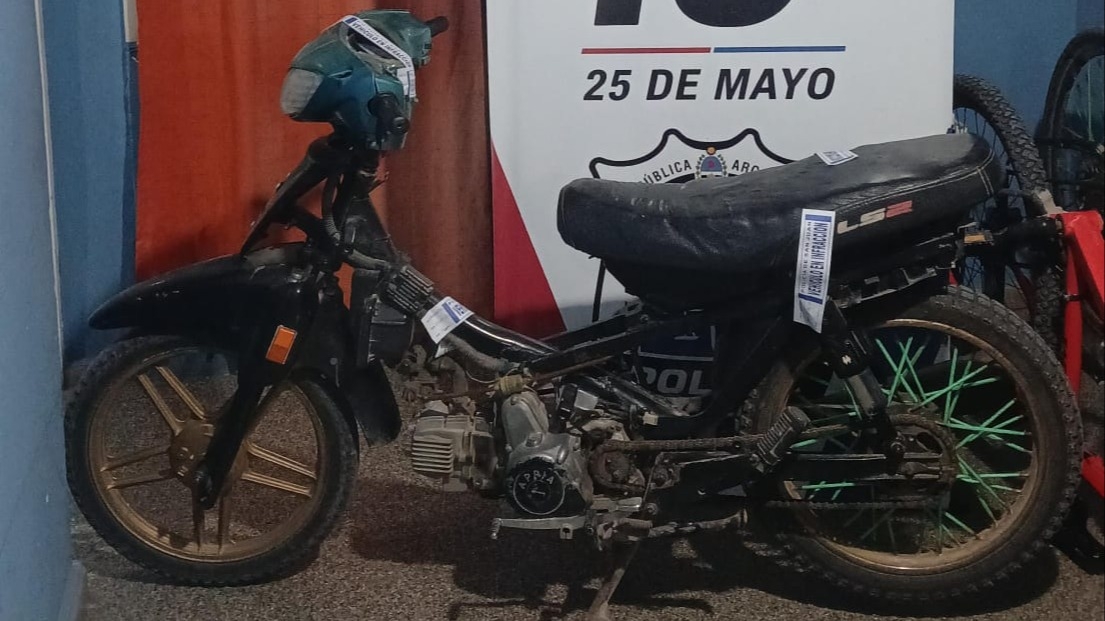 Control de rutina y sorpresa: descubrieron que una moto tenía la numeración modificada