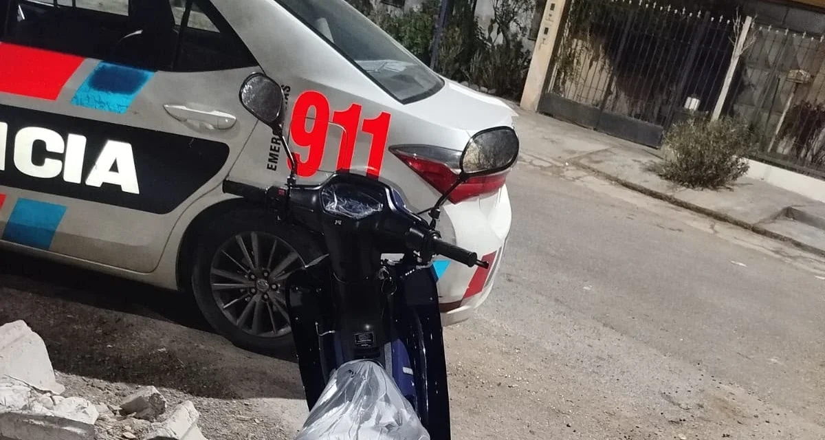 Se llevó una moto 0KM de una concesionaria y terminó detenido tras una persecución