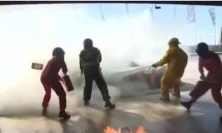 Vídeo: Impactante incendio en boxes durante la final del TC en El Villicum