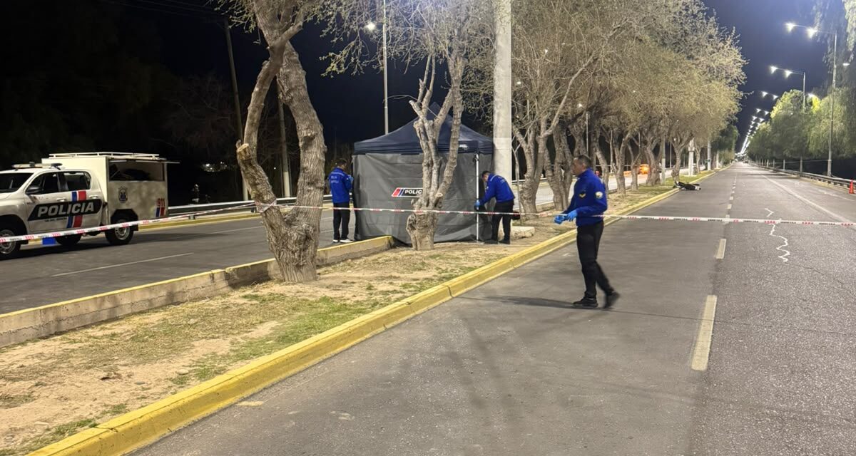Urgente: Murió un joven de 25 años tras caer de su moto en Rivadavia