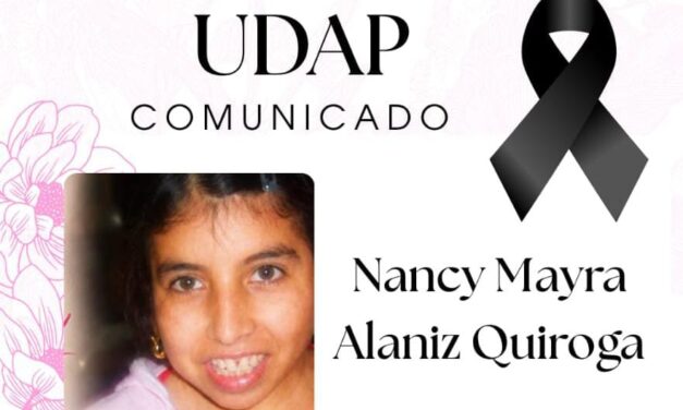 Profundo dolor en UDAP por el fallecimiento de la hija de su titular, Patricia Quiroga