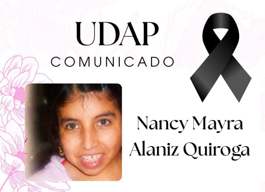 Profundo dolor en UDAP por el fallecimiento de la hija de su titular, Patricia Quiroga