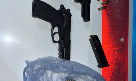 Una mujer llevaba una pistola oculta debajo de un bebé: Dos detenidos y secuestro de armas en Santa Lucía