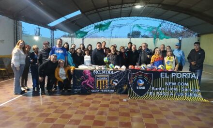 Sportivo Palmira recibió material deportivo para fortalecer el desarrollo de sus disciplinas