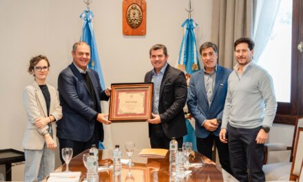 Orrego recibió a los directivos de Coral Energía tras la inauguración de un nuevo parque solar en Calingasta