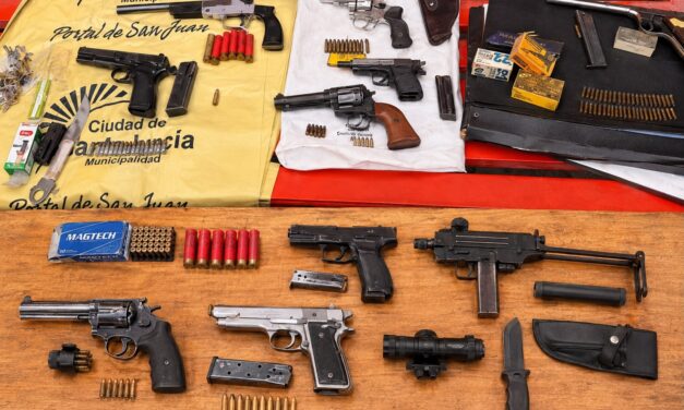 Casi 90 armas secuestradas en ocho meses: El preocupante mapa de los operativos policiales en San Juan