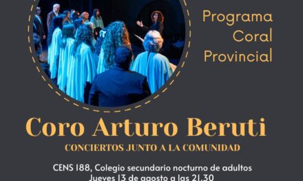 El Coro Arturo Beruti inicia un ciclo de conciertos comunitarios antes de su presentación en Colombia