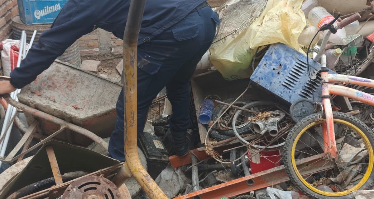 Clausuraron una chacarita en Chimbas y secuestraron más de 230 kilos de metales