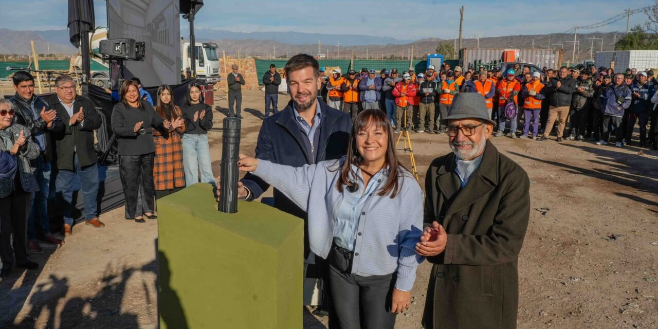 Chimbas puso la piedra basal de su Ciudad Deportiva: una obra de $1.600 millones que busca cambiar el mapa del deporte departamental