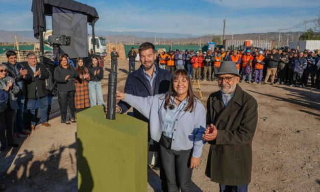 Chimbas puso la piedra basal de su Ciudad Deportiva: una obra de $1.600 millones que busca cambiar el mapa del deporte departamental