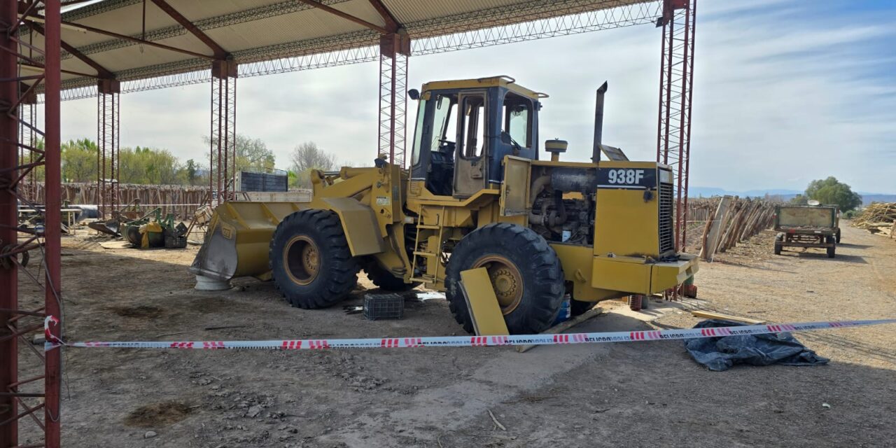 Tragedia en una finca de Ullum: un trabajador murió aplastado por una máquina