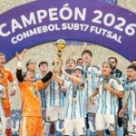 Argentina se consagró tricampeón del Sudamericano Sub 17 de futsal tras vencer a Brasil agónicamente