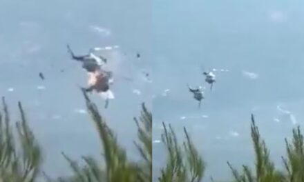 Dos pilotos murieron tras el choque de helicópteros que combatían los incendios