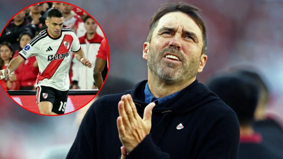 El picante cruce entre Eduardo Coudet y Rafael Borré en el empate de River