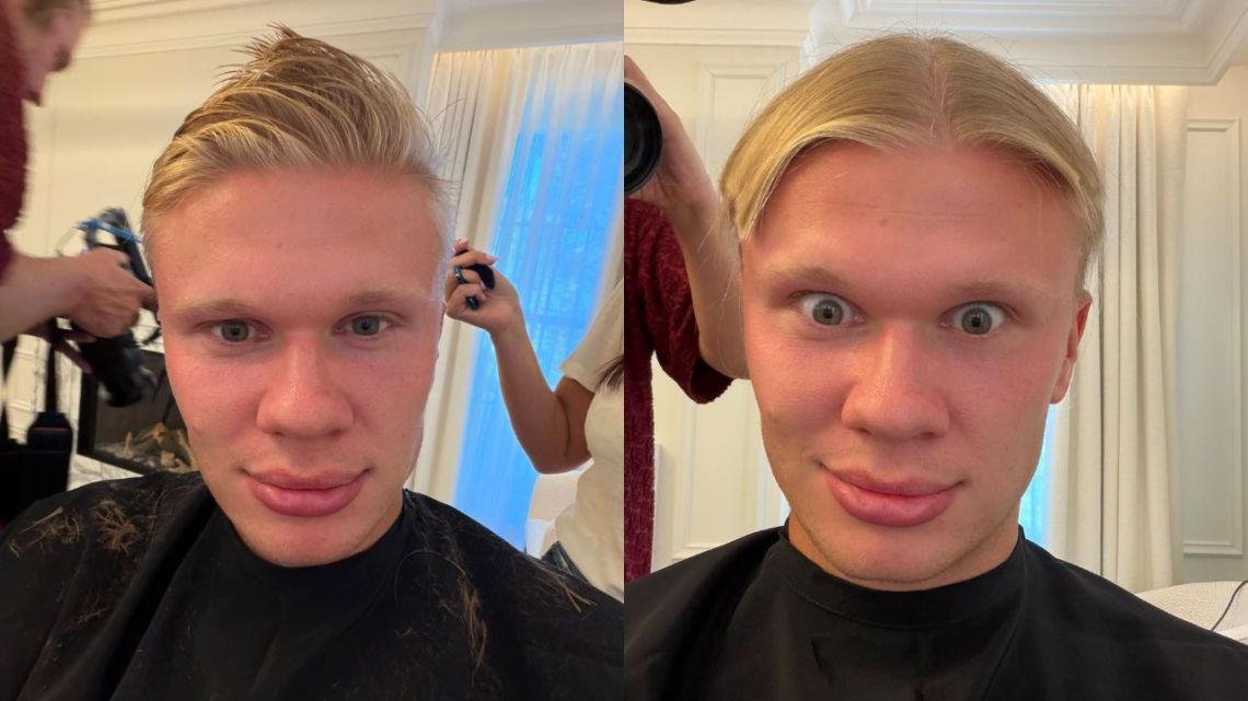 Chau, melena: el drástico cambio de look de Haaland que sorprendió al mundo del fútbol