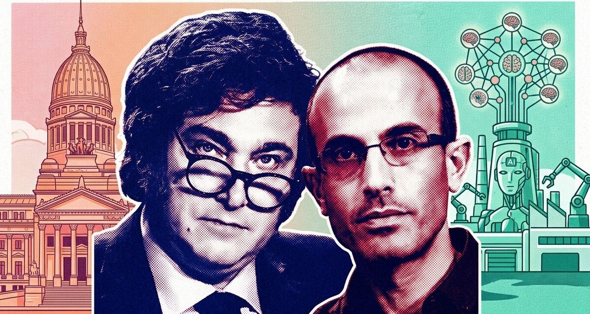 Yuval Harari volvió a criticar la propuesta de Javier Milei de otorgar personalidad jurídica a empresas IA