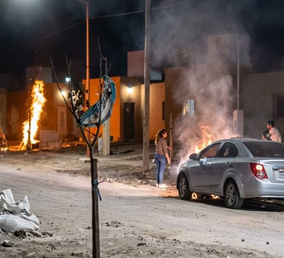 Pánico en San Martín: un auto chocó un gabinete de gas y provocó una explosión