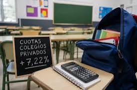 Los colegios privados podrán aumentar las cuotas hasta un 7,22% desde agosto