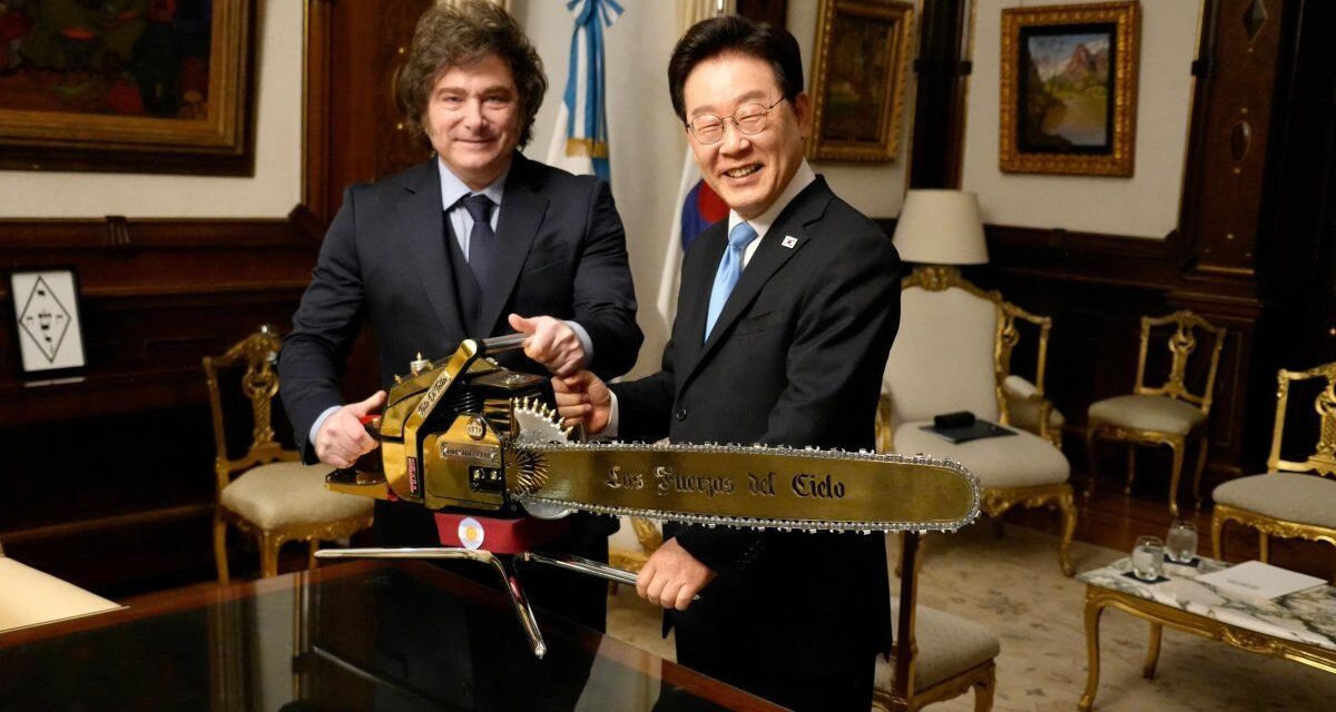 Javier Milei recibió al presidente de Corea del Sur, Lee Jae-Myung