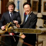 Javier Milei recibió al presidente de Corea del Sur, Lee Jae-Myung