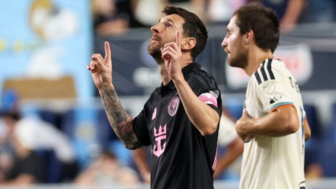 Inter Miami vs Philadelphia Union por la MLS: golazo de Lionel Messi y empate 2-2