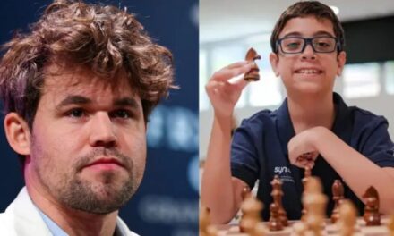 Nuevo batacazo de Faustino Oro: le ganó una partida al número uno Magnus Carlsen en ajedrez blitz