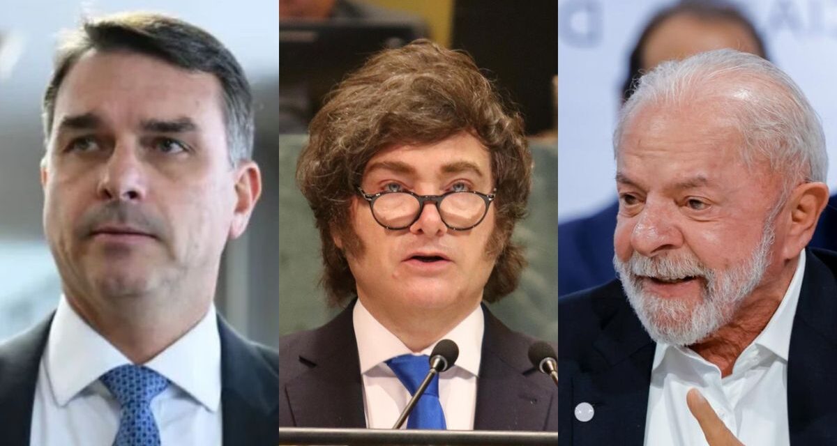 El respaldo de Javier Milei a Flávio Bolsonaro parece beneficiar a Lula da Silva, según una encuesta